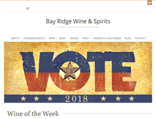 Tablet Screenshot of bayridgewine.com